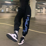 X01123M Lightning butterfly print trousers Street style trendy casual pants 2021 hot style