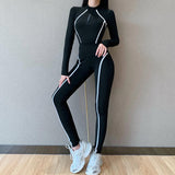 printed long sleeves personal style casual sexy exercises yoga suit