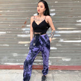 X00140M wholesale trade Camouflage casual harlan pants women 2021 summer new tie-dye cotton pants New Fashion Street Wear