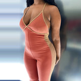 Casual Solid Bodycon Sleeveless Jumpsuits Sporty Workout Active Wear Skinny 2020 Summer Rompers Womens Jumpsuit Fashion