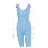 Sexy Biker Shorts Jumpsuits Women Romper Sports Rompers Jumpsuit Fitness Tracksuit Club Playsuit Active Wear