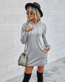 Autumn/Winter 2020 fashion slimming hoodie long sleeve women's dress casual short dress in stock