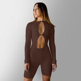 sexy casual bodycon 2020 autumn winter new fashion slim and sexy club hollow-out long sleeve jumpsuit