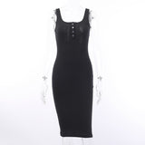 Phoenix New arrival sexy women dress+Long skirt with U neck and suspenders