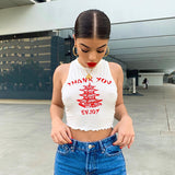 Sexy Women Crop Top Summer Tank Tops Cropped Ladies Shirt Slim Vest White Black Sleeveless Short Tanks