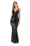 Sleeveless long sequin evening women spaghetti strap sexy club party dress maxi black vestidos