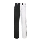 X00992M 2021 New autumn/winter style Features collared fashion street jeans high-waisted slim casual pants in stock