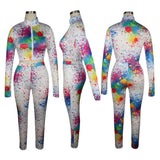 X00283L New arrival women two-piece set+Printed zipper cover refers to a garment sweatpants suit