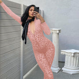 2020 autumn winter new fashion trend half-open zipper long sleeve slim jumpsuit casual sexy jumpsuit bodycon in stock