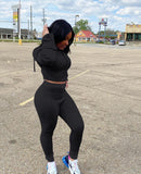 Hoodie fabric sportswear suit