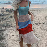 Hot style dress beach strap dress long skirt knitwear for women sexy women clothes