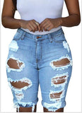 X00339M hot style summer 2021 women pants Sexy cut-out women's short Hollowed-out jeans plus sizes