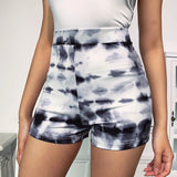 X00569S Summer 2021 new print tight running pants yoga gym shorts