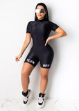 2020 vendors clothing sexy Sport monochrome monogrammed sports jumpsuit