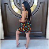 X00539S 2021 women fashion playsuit see-through gauze two-piece sets club tan