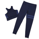 Fitness Two Piece Set Women Tracksuit Sexy Yoga Wear Sports Bra And Long Legging Pants Workout Suits