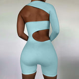 2020 New autumn fashion women jumpsuits striped stretchy activewear fitness sporty workout skinn