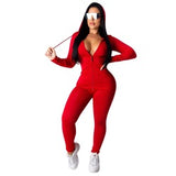 6 Color Sexy Tracksuit Women Two Piece Set Outfits Sports Fitness Hoodies Long Pants Suit Matching Sets S-XXL