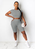 X00440L Phoenix New arrival sport women two-piece set+Sexy short sleeved leggings in a two-piece club suit