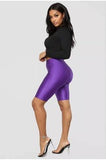 Fitness Active Wear Biker Women Elastic High Waist Short Summer Ladies Sexy Neon Shorts Feminino