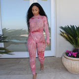 Wholesale fashion summer wear casual fitness gym sports hollow out 2 piece set women jumpsuit mujer