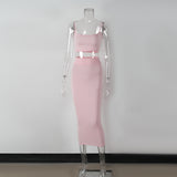 X00487L Phoenix Hot style women sexy two-piece sets+Sexy halter top and skirt with hip wrap