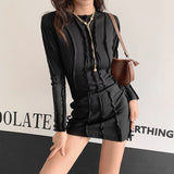 2020 autumn/winter new round neck long sleeve sexy slim body wrap hip women dress