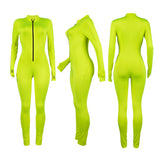 Phoenix Long sleeve finger zipper women jumpsuit winter