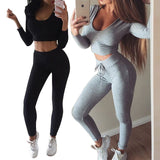 X00373L Phoenix Hot style women sexy two-piece sets+Casual women's suit with long sleeves and short hooded T-shirt and leggings