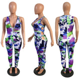 Phoenix Fashion sexy women jumpsuit+Printed sport casual jumpsuit