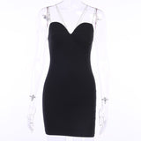 2020 Autumn Fashionable beaded sexy dress with suspenders+The new style is versatile with an open-back dress dress