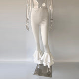 X00488L Phoenix Hot style new arrival women pants+Print tight flounces