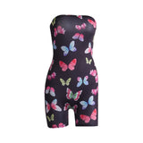 2020 hot sale butterfly print girls jumpsuits