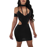 Lace strap European and American sexy binding dress nightclub skirt