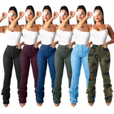 X00185L Phoenix Hot style new arrival women pants+Classic stacked denim pants