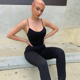 2020 summer Solid-color sexy yoga jumpsuit