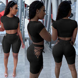 X00440L Phoenix New arrival sport women two-piece set+Sexy short sleeved leggings in a two-piece club suit