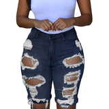 X00339M hot style summer 2021 women pants Sexy cut-out women's short Hollowed-out jeans plus sizes