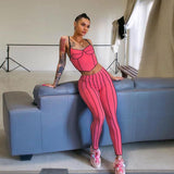 X00298M The new line design women's tight sports suit 2021 the new fashion sleeveless low cut