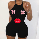 backless romper women summer clothes sleeveless playsuit elastic hight skinny serpentine bodycon rompers slim streetwear