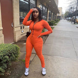 2020 wholesale workout New women's sexy tight monochrome jumpsuit