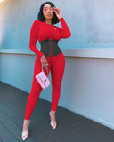 romper women summer clothes long sleeves playsuit elastic hight skinny serpentine bodycon rompers slim streetwear