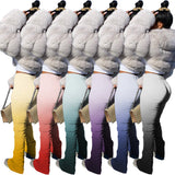 X00315L Hot sale new arrival sexy women pants+Gradually change color temperament to lift buttock slim small feet pants