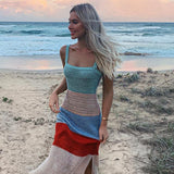 Hot style dress beach strap dress long skirt knitwear for women sexy women clothes