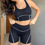 X00371S 2021 new summer women's tank top shorts sports yoga lounge set