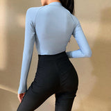 women fashion playsuit hot sale neon rompers female elastic skinny bodysuits