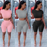 X00440L Phoenix New arrival sport women two-piece set+Sexy short sleeved leggings in a two-piece club suit