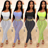 2020 new style autumn hot sale Women's nightclub sexy suspender mesh perspective jumpsuit