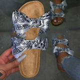 2021 Fashion New Style Lady Beach Shoes Sandalias Bandanna Women Bandana Slides Bandana Slippers