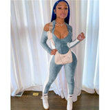 Phoenix Fashion sexy women jumpsuit+Zipper high flannelette hanging neck back splicer jumpsuit